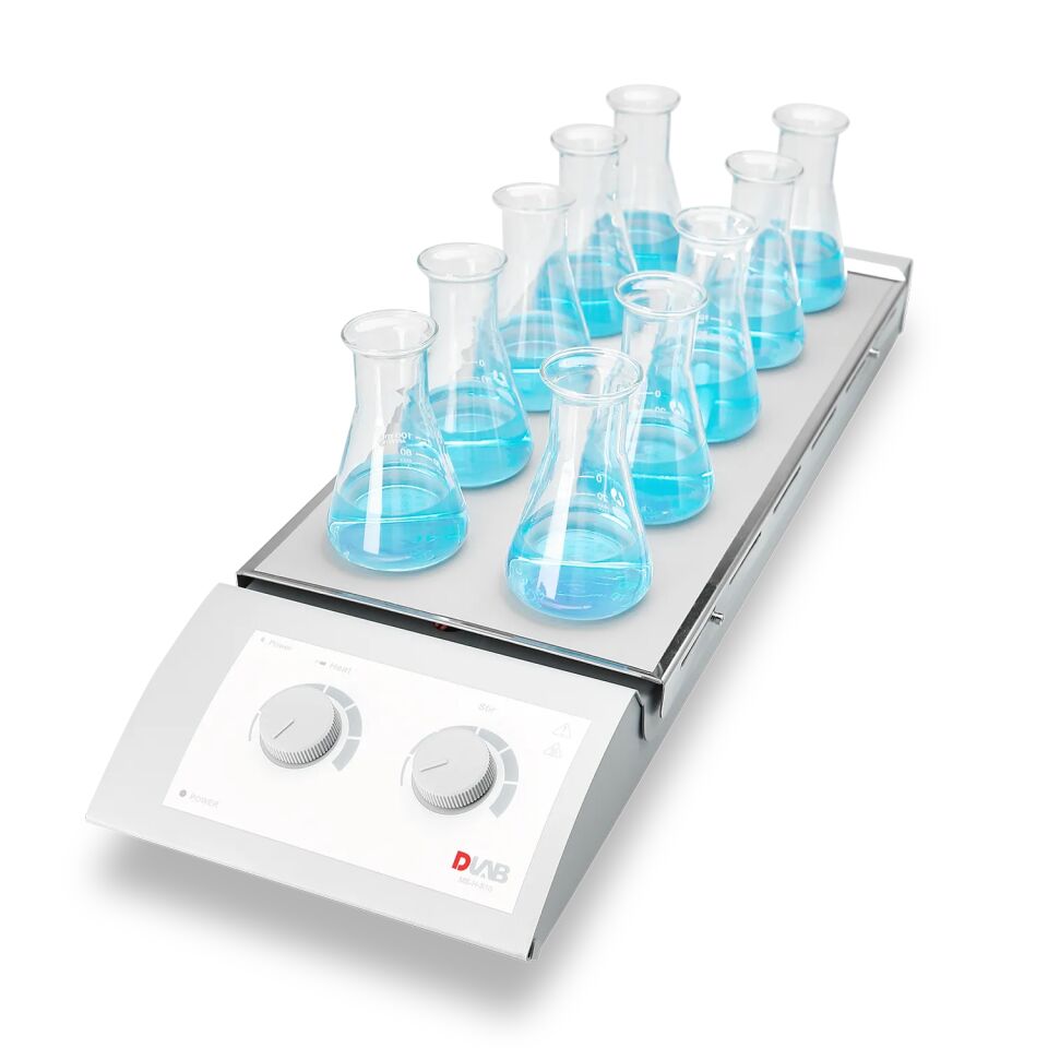 DLAB MS-H-S10 10 Pozisyonlu Isıtıcılı Manyetik Karıştırıcı – 300°C