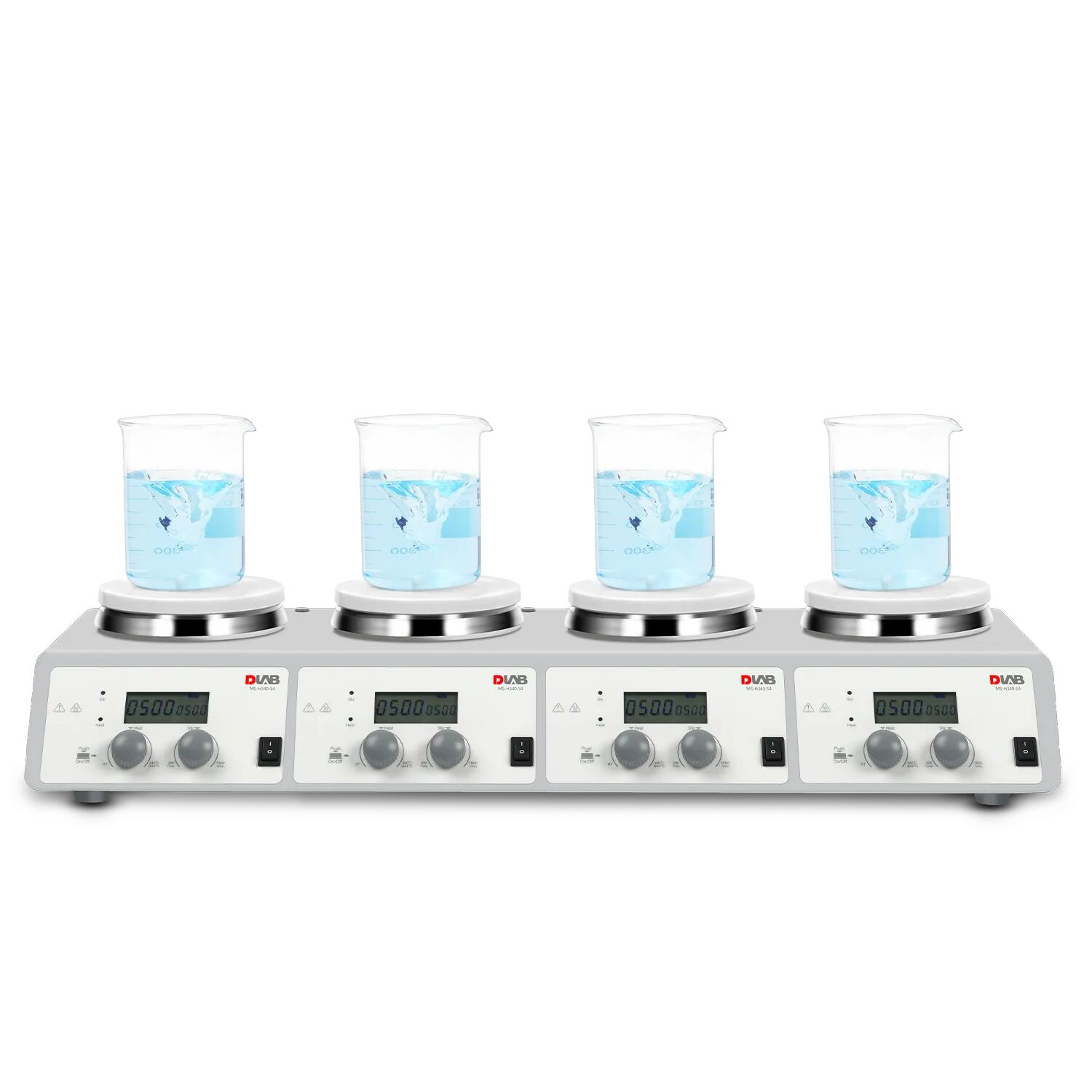 Isıtıcılı Manyetik Karıştırıcı 340°C 4 Kanallı LCD MS-H340-S4 - DENEME