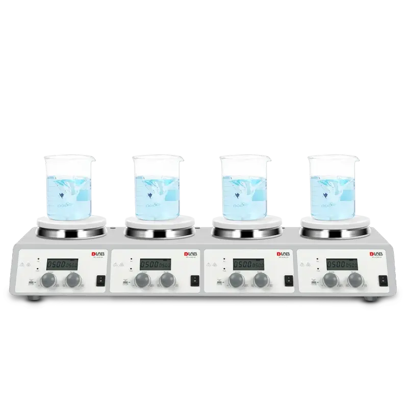 Isıtıcılı Manyetik Karıştırıcı 340°C 4 Kanallı LCD MS-H340-S4 - DENEME
