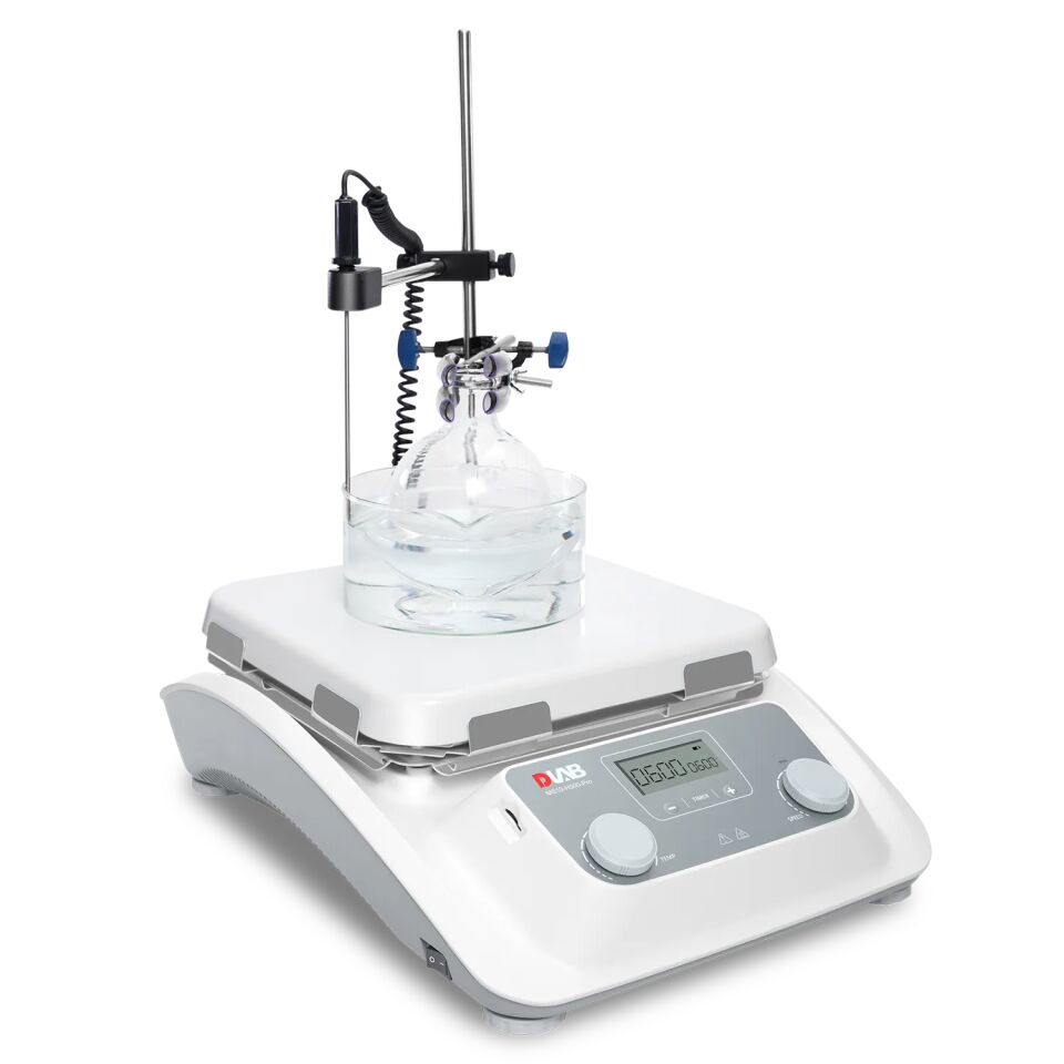 DLAB MS10-H500-Pro 10'' Seramik Plakalı LCD Dijital Isıtıcılı Manyetik Karıştırıcı – 500°C