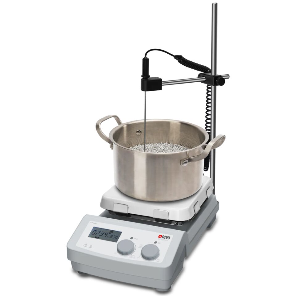 DLAB MS7-H550-Pro 7'' Seramik Plakalı LCD Dijital Isıtıcılı Manyetik Karıştırıcı – 550°C