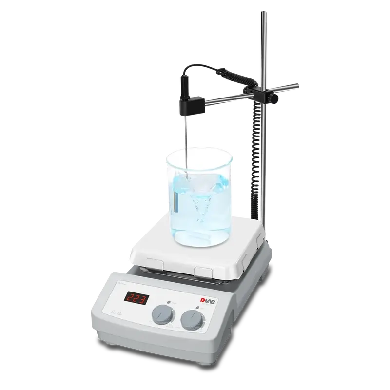 DLAB MS7-H550-S 7'' Seramik Plakalı LED Isıtıcılı Manyetik Karıştırıcı – 550°C