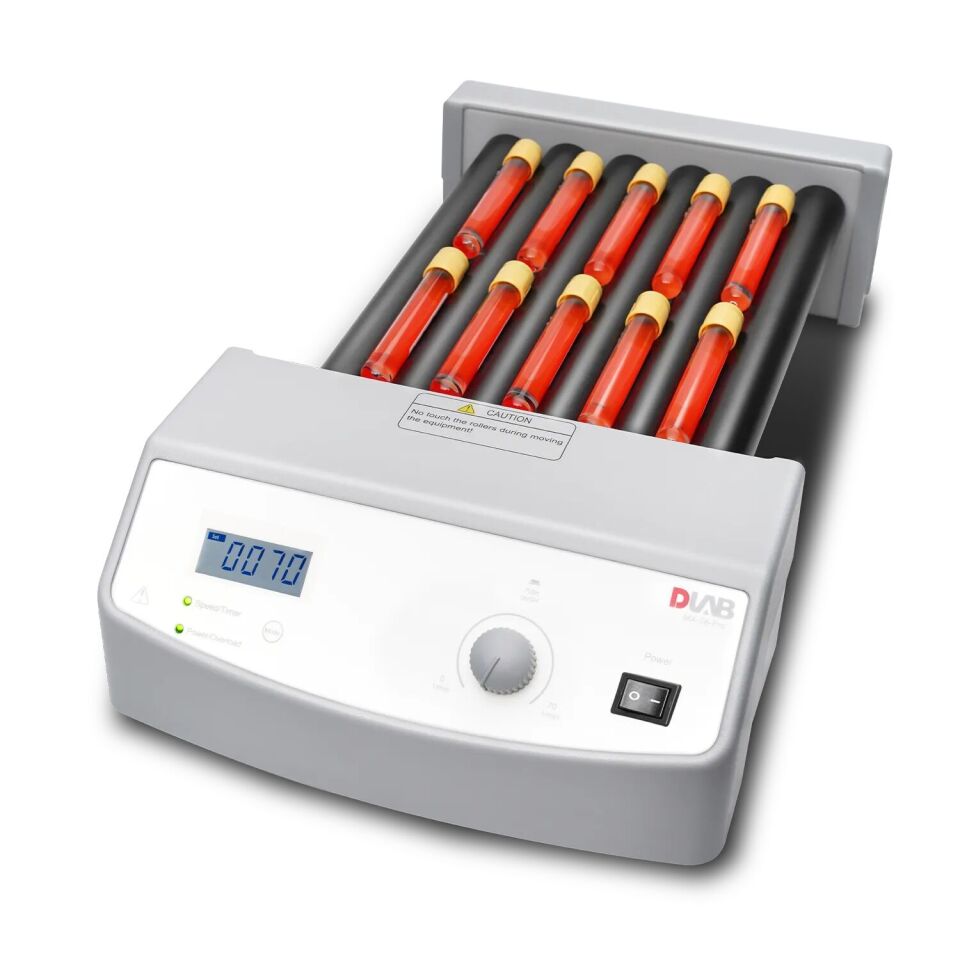 LCD Dijital 6 Silindirli Tüp Döndürücü Karıştırıcı, Ayarlanabilir Hız, MX-T6-Pro