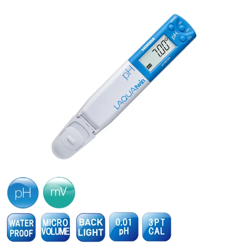 HORIBA LAQUAtwin pH-22 Cep Tipi pH Metre 3 Noktalı Kalibrasyon IP67