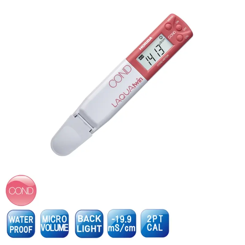 HORIBA LAQUAtwin EC-11 Cep Tipi İletkenlik Ölçer 2 Noktalı Kalibrasyon IP67