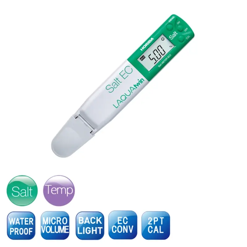 HORIBA LAQUAtwin Salt-11 Cep Tipi Tuz (NaCl) Ölçer EC Sensörlü IP67