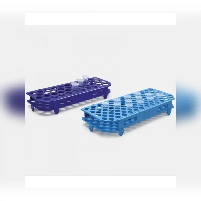 İSOLAB mikrotüp standı katlanabilir 5,0 ml tüpler için rubi