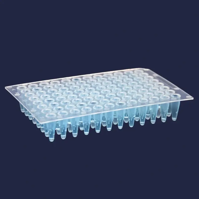 İsolab 96 Kuyulu Etekli Steril PCR Plağı 0,2 ml 50 Adet Paket