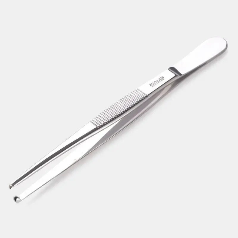 İSOLAB pens genel kullanım küt uçlu/düz tırtıklı 145 mm