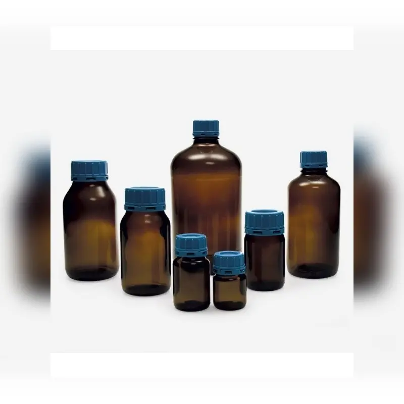 İSOLAB şişe cam toz maddeler için 125 ml