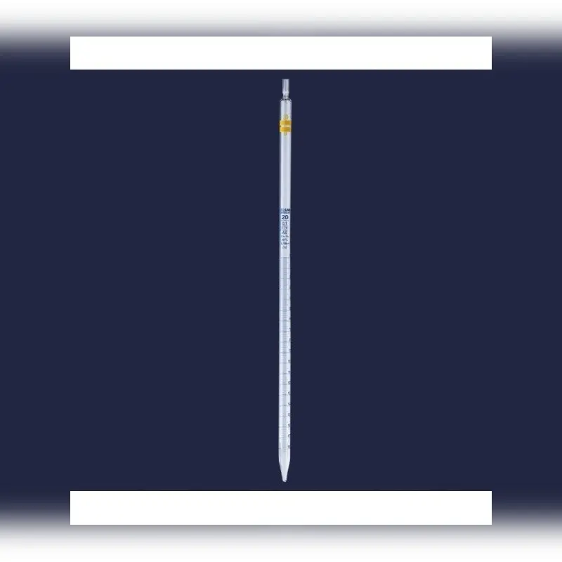 İSOLAB pipet cam dereceli AS kalite grup sertifikalı mavi skala 10 ml
