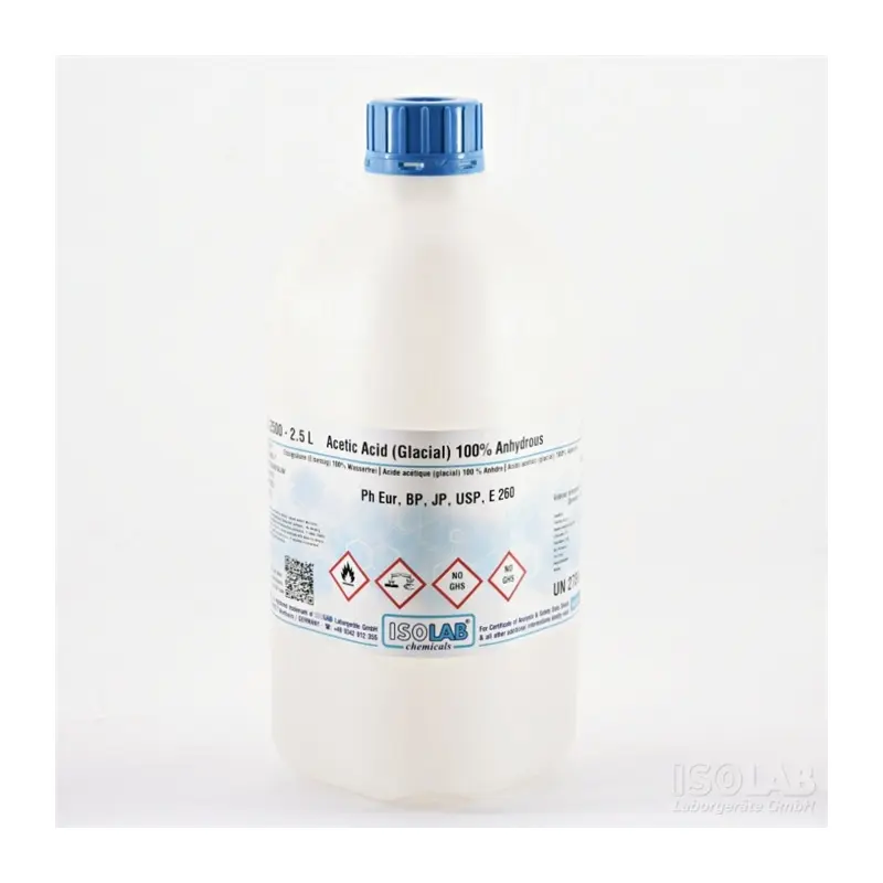 İSOLAB – Acetic Acid (Glacial) 100% , Ph Eur,Bp,Jp,Usp 2,5 Lt – 2.5 L
