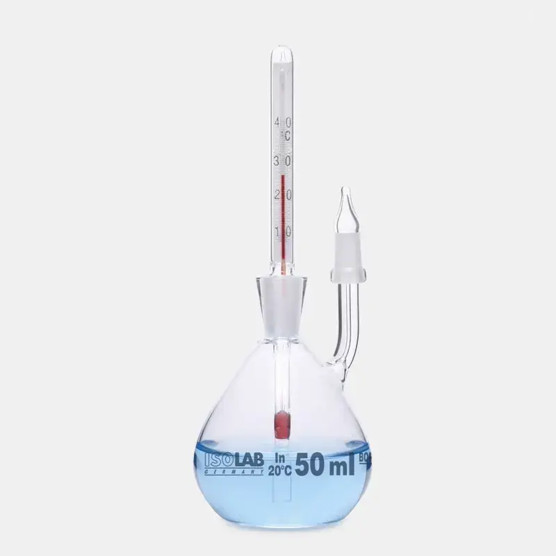 İSOLAB piknometre kalibreli termometreli 25 ml