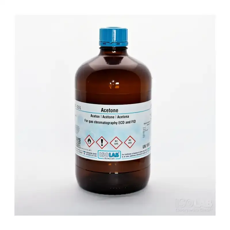 İSOLAB – Acetone ≥ 99.8% For Gas Chromatography Ecd And Fıd – 2.5 L