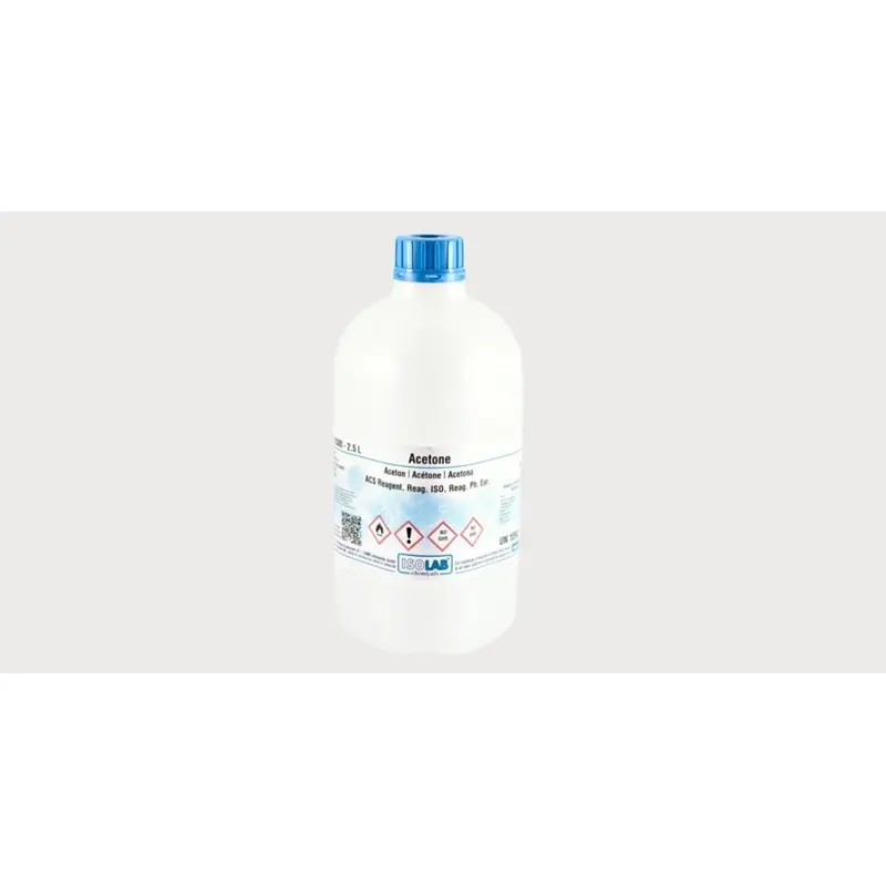 İSOLAB – Acetone ≥ 99.5% , Acs Reagent, Reag. Iso, Reag. Ph. Eur. – 2.5 L