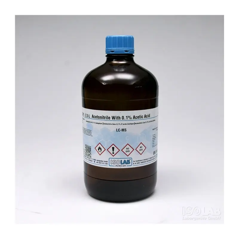 İSOLAB – Acetonıtrıle Wıth 0.1% Acetic Acid, Lc-Ms – 2.5 L