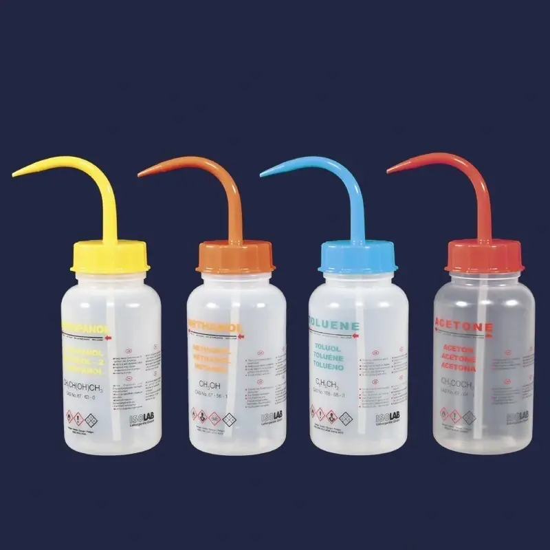 İsolab Orta Boyunlu Baskılı Aseton  Piset 500 ml 1 Adet