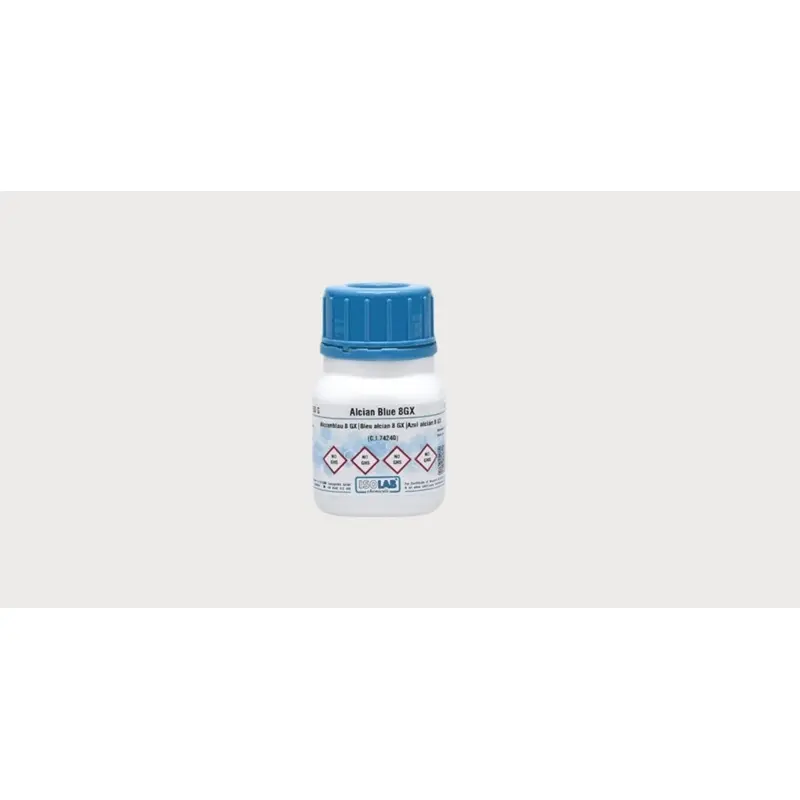 İSOLAB – Alcıan Blue 8Gx , (C.I.74240) For Microscopy – 50 g