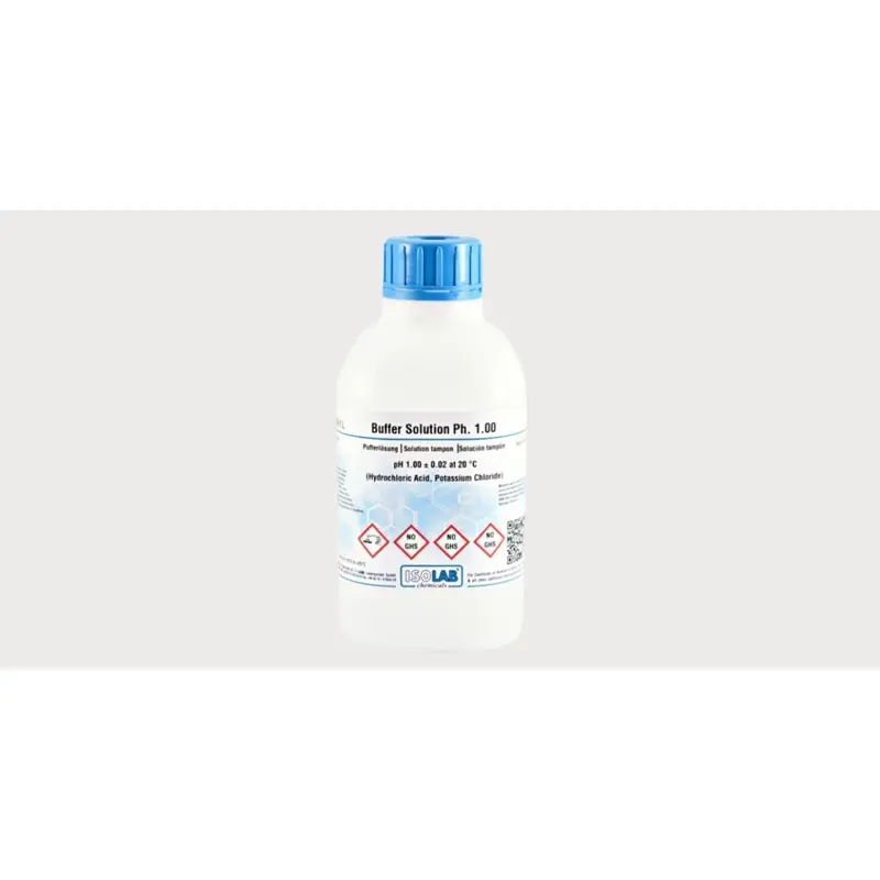 İSOLAB – Buffer Solution Ph 1.00 ± 0.02 At 20°C (Hydrochloric Acid, Potassium Chlorıde) – 1 L