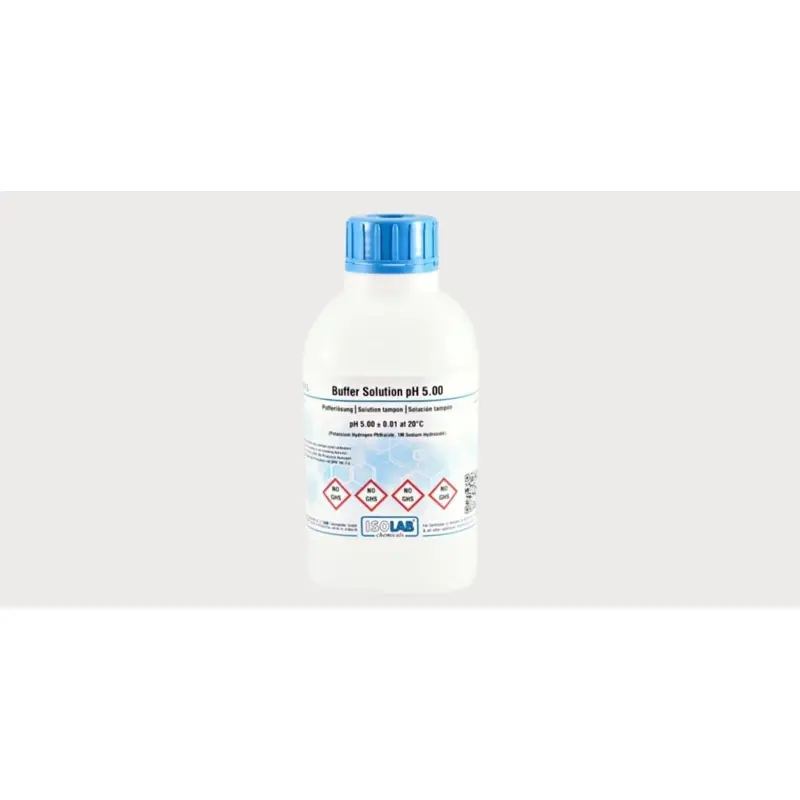İSOLAB – Buffer Solution Ph 5.00 ± 0.01 At 20°C (Potassium Hydrogen Phthalate, 1M Sodium Hydroxıde.) – 1 L