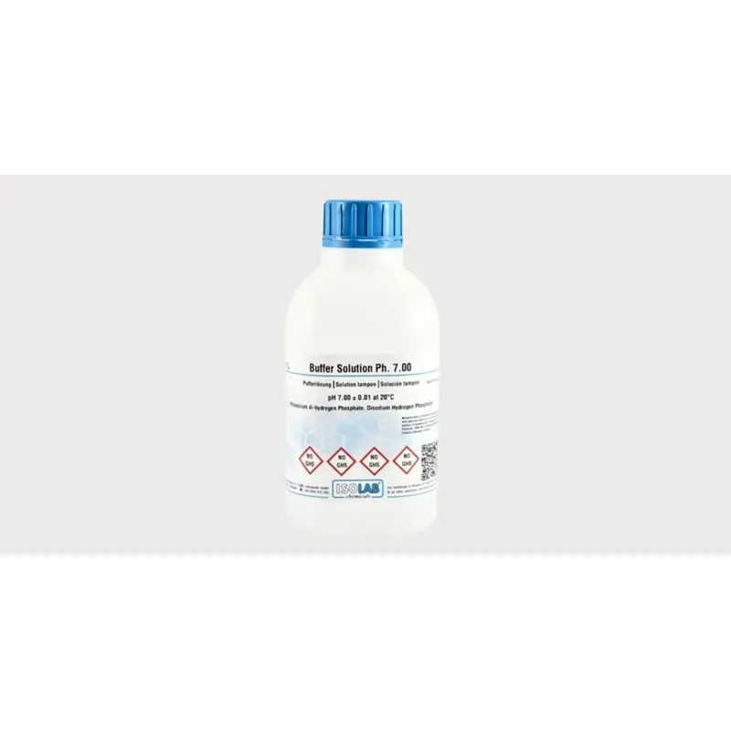 İSOLAB – Buffer Solution Ph 7.00 ± 0.01 At 20°C (Potassium Dı-Hydrogen Phosphate, Dısodium Hydrogen Phosphate) – 1 L
