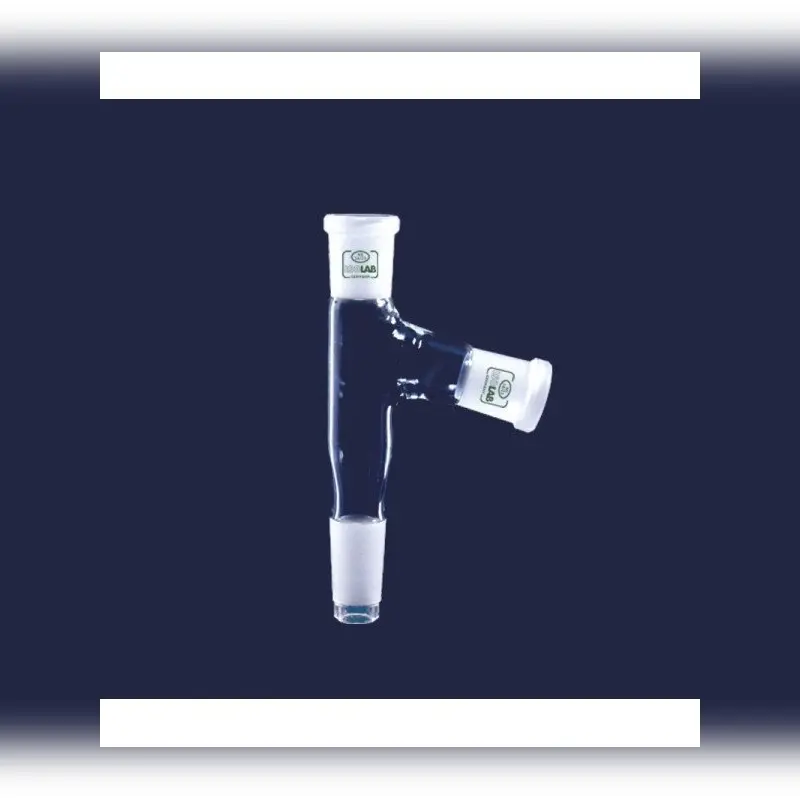 İSOLAB adaptör çoklu 2 boyunlu aşağı açılı dişi şilif & erkek şilif : NS 29/32 aşağı açılı dişi şilif : NS 14/23