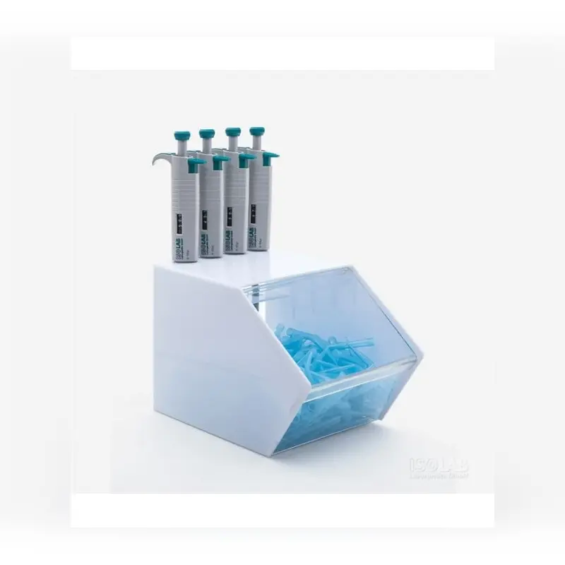 İSOLAB mikropipet standı 4 pipet için kutulu