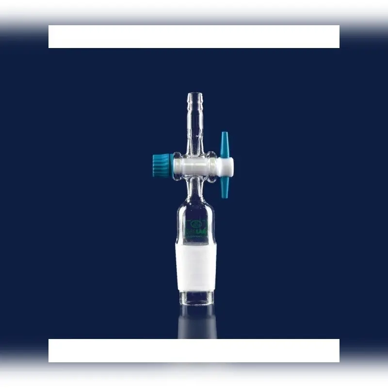 İSOLAB adaptör düz musluklu çap 10 mm erkek şilif : NS 29/32