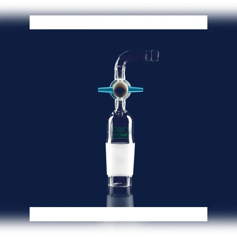 İSOLAB adaptör eğimli musluklu çap 8 mm erkek şilif : NS 14/23