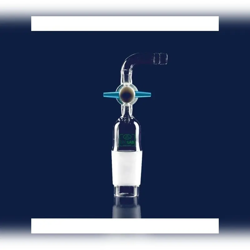 İSOLAB adaptör eğimli musluklu çap 10 mm erkek şilif : NS 29/32