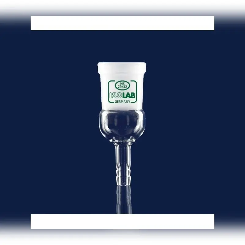 İSOLAB adaptör düz musluksuz çap 10 mm dişi şilif : NS 29/32