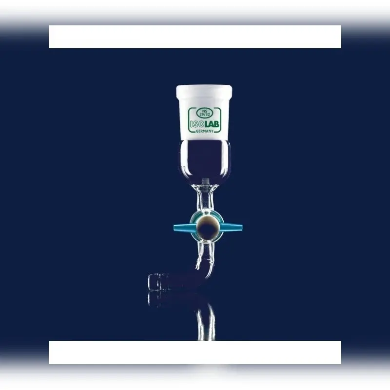 İSOLAB adaptör eğimli musluklu çap 10 mm dişi şilif: NS 29/32