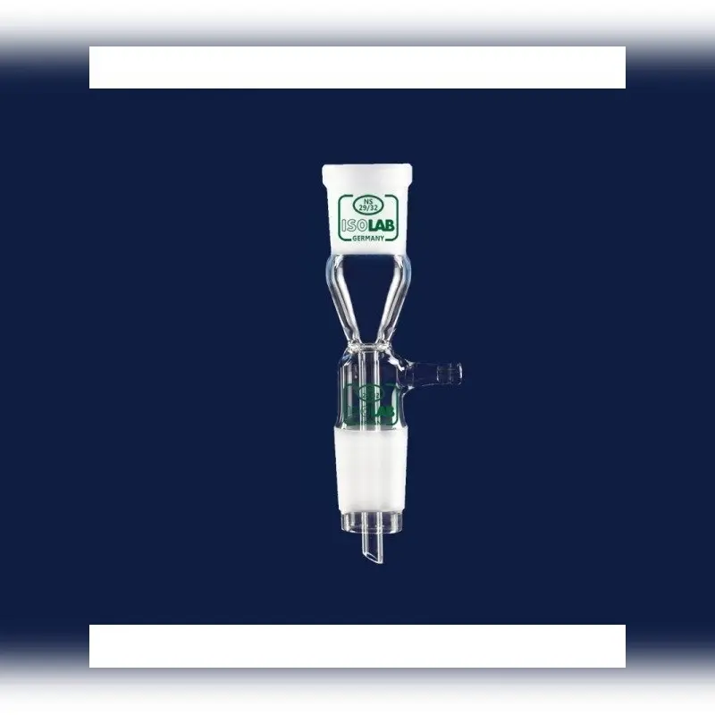 İSOLAB adaptör alım vakum için düz dişi şilif : NS14/23 erkek şilif : NS14/23
