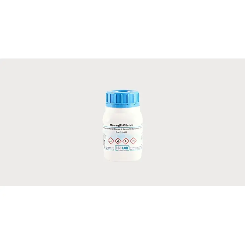 İSOLAB – Mercury(Iı) Chlorıde ≥ 99.5%, For Analysıs Reag. Ph Eur,Acs – 250 g