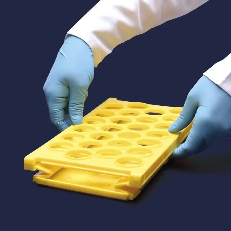 İsolab Katlanabilir Tüp Standı 26 Delik 30 mm Tüpler İçin Turuncu 1 Adet