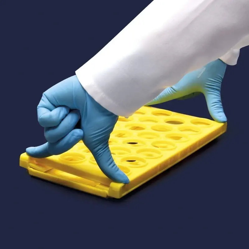 İsolab Katlanabilir Tüp Standı 26 Delik 30 mm Tüpler İçin Turuncu 1 Adet