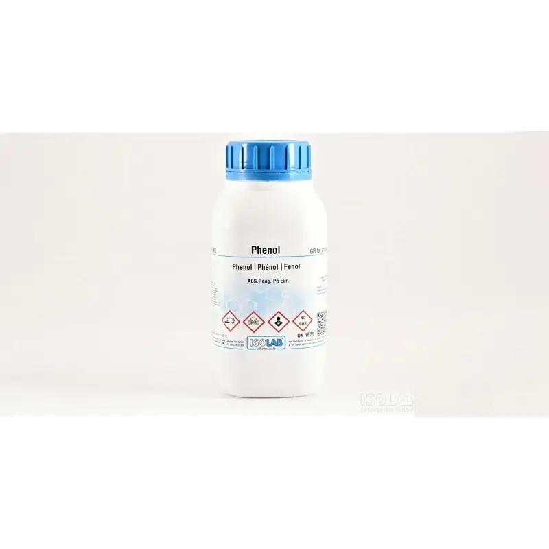 İSOLAB – Phenol ≥ 99%, Crystal (Detached) ,Gr For Analysıs Acs,Reag. Ph Eur – 500 g
