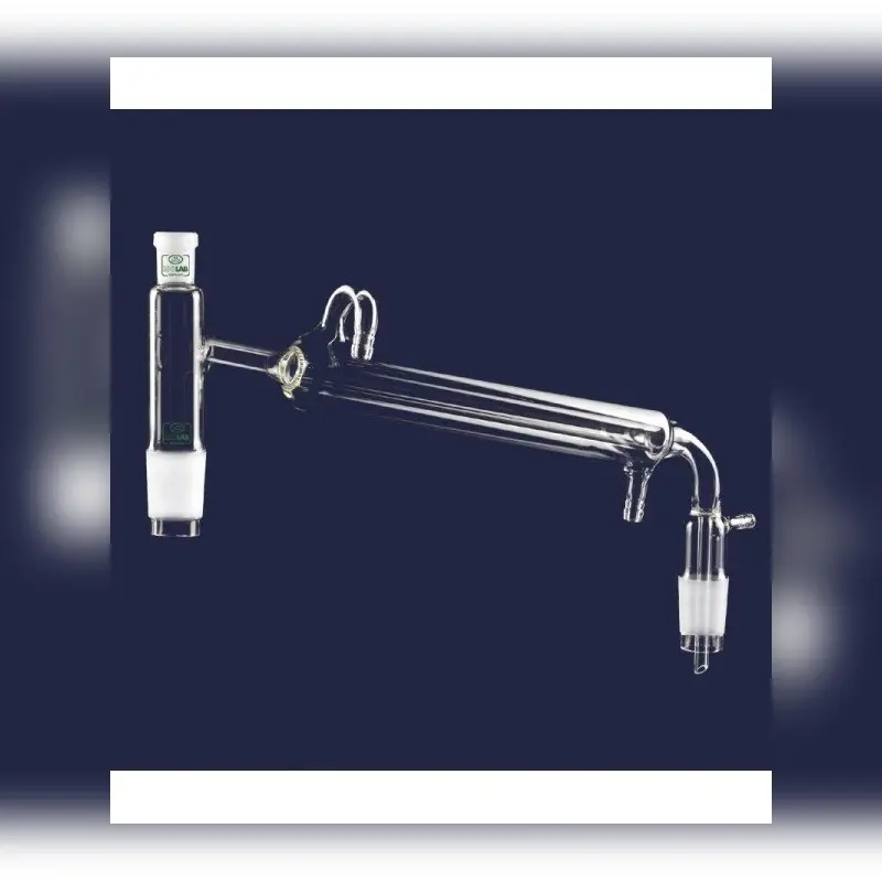 İSOLAB distilasyon bağlantıları kondenserli vakum adaptörlü erkek şilifl(ler) : NS 29/32 kondenser uzunluğu 250 mm