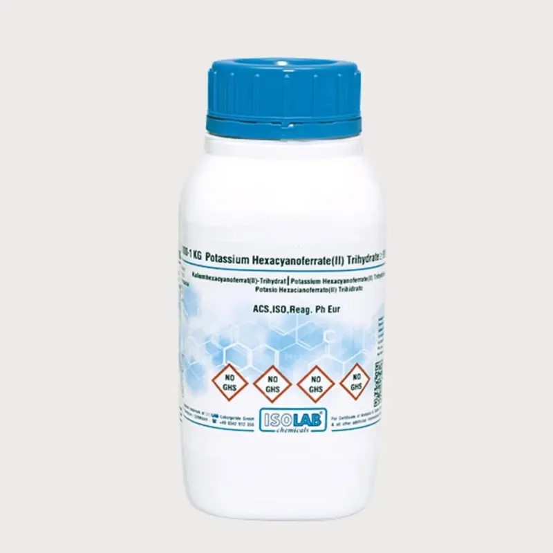 İSOLAB – Potassium Hexacyanoferrate(Iı) Trıhydrate ≥ 99%, For Analysıs Acs,Iso,Reag. Ph Eur – 1 kg