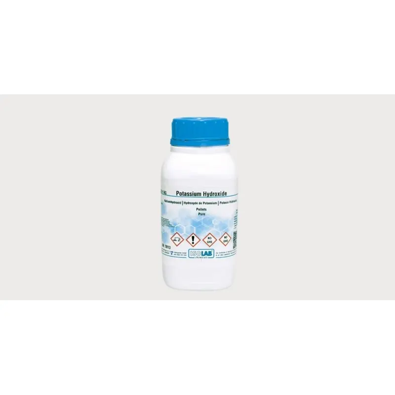 İSOLAB – Potassium Hydroxıde ≥ 85%, Pellets Pure – 1 kg