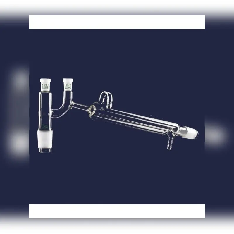 İSOLAB distilasyon bağlantıları kondenserli & Claisen başlıklı standart erkek şilif(ler) : NS 29/32 kondenser uzunluğu 400 mm