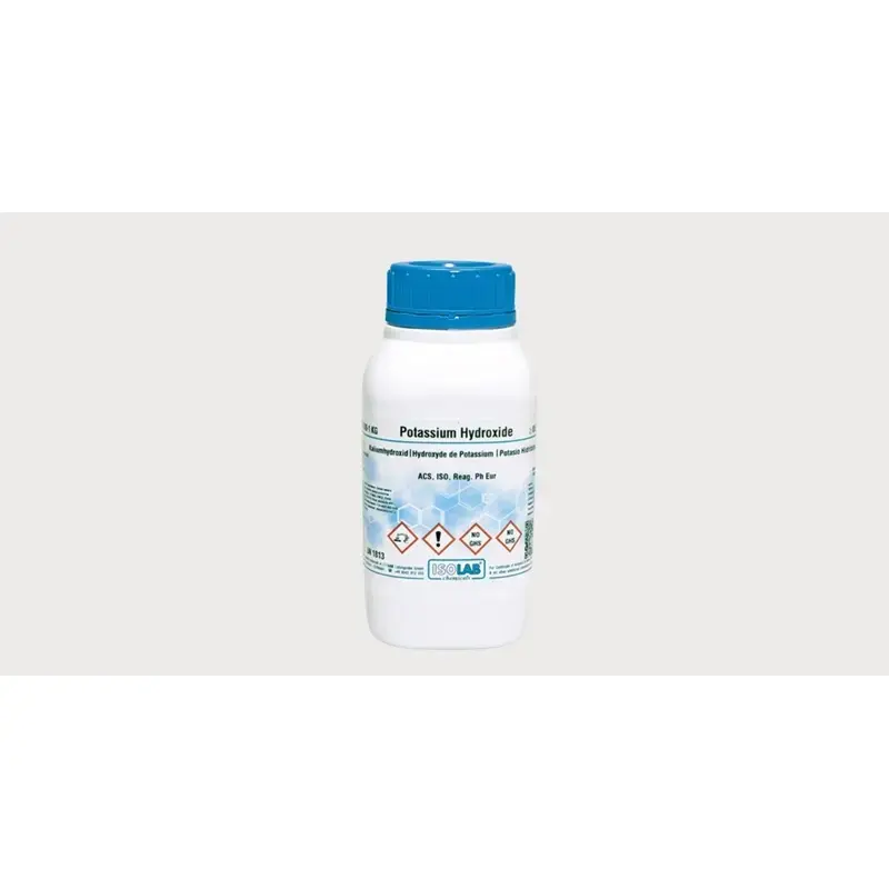 İSOLAB – Potassium Hydroxıde ≥ 85%, Pellets For Analysıs Reagent Grade, Acs, Iso, Reag. Ph Eur – 1 kg