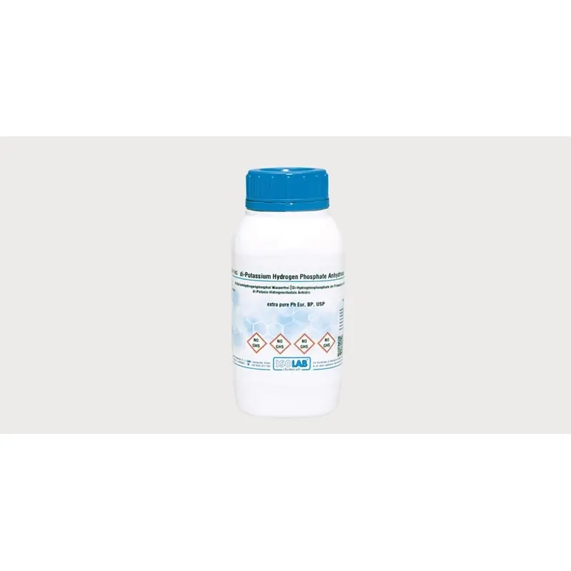 İSOLAB – Dı-Potassium Hydrogen Phosphate Anhydrous ≥ 98% , Extra Pure, Ph Eur, Bp, Usp – 1 kg