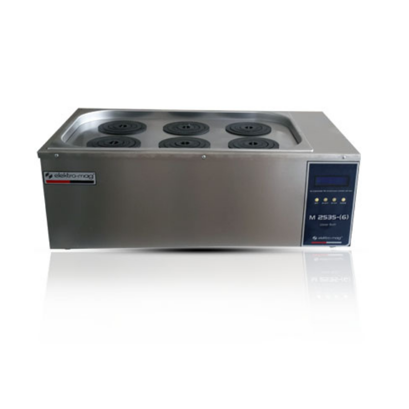 Su Buhar Banyosu 6 Gözlü 21 L Kapaklı Zaman Ayarlı 100°C