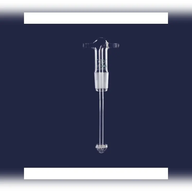 İSOLAB gaz yıkama şişe başlığı frit diskli cam yan kollu